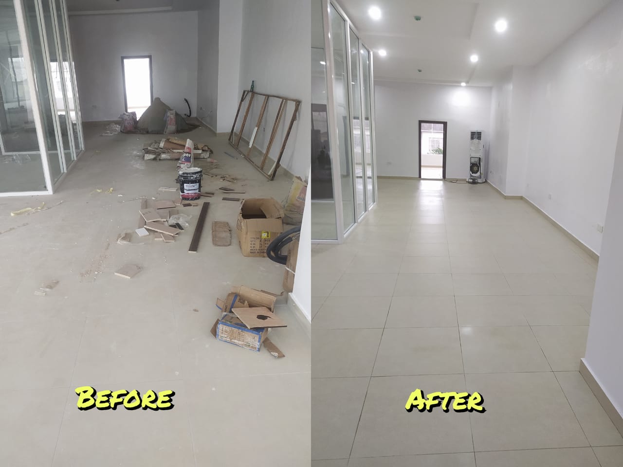 Post-construction cleaning service in Lagos by AbXolute Cleaning Company