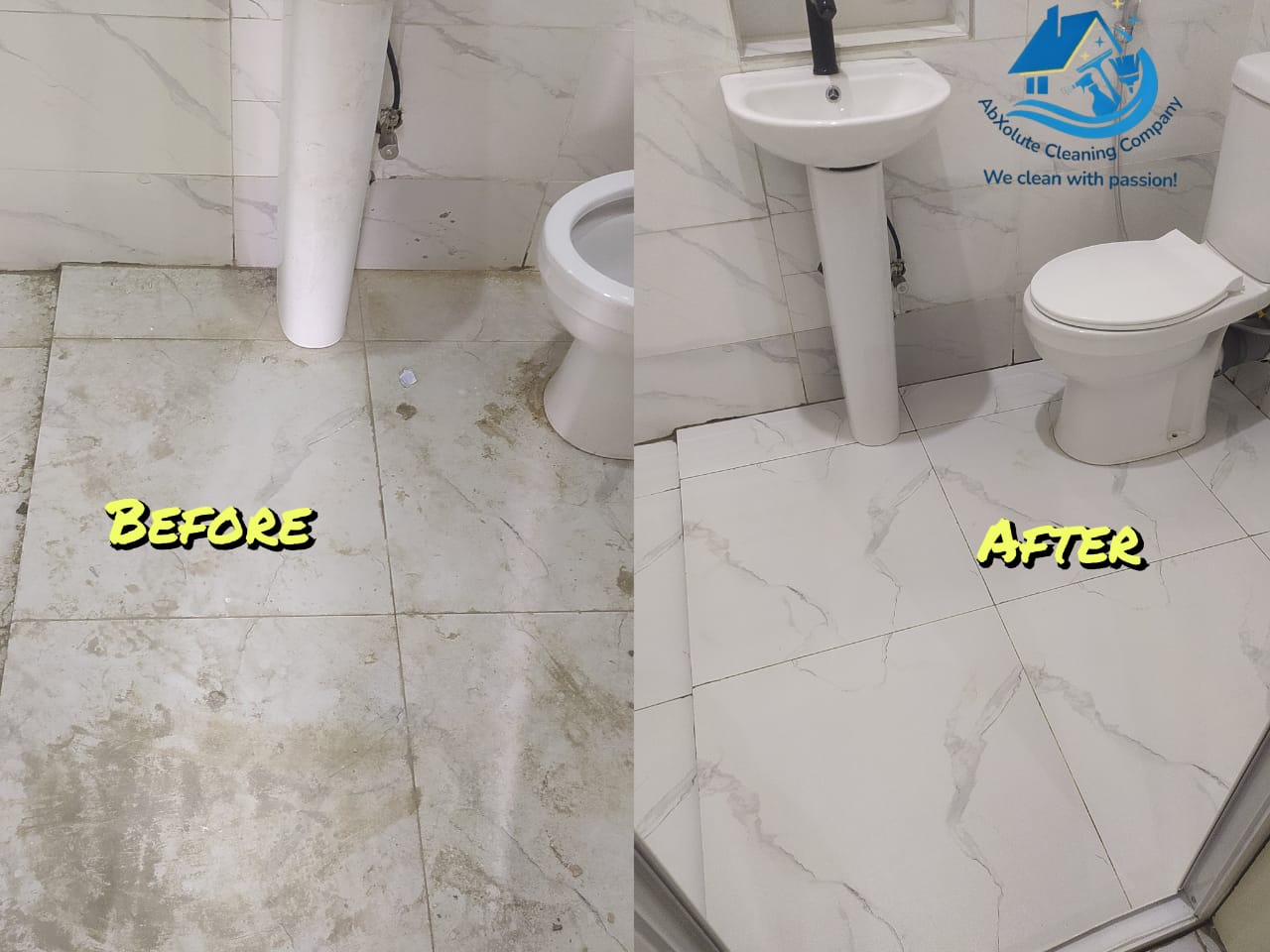 Toilet and bathroom cleaning service in Lagos by AbXolute Cleaning Company